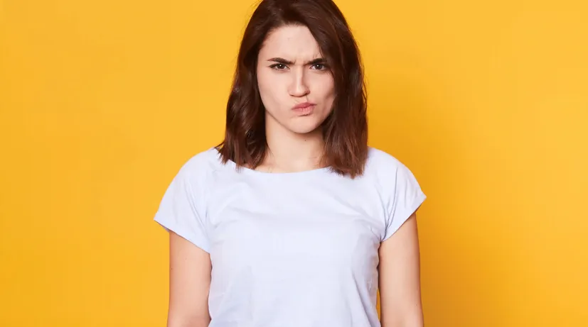 naštvaná žena